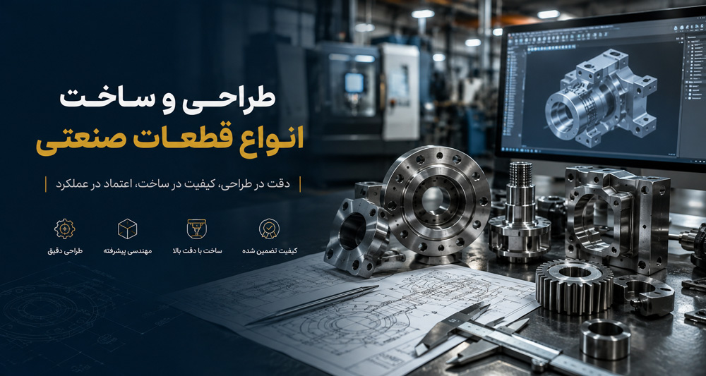 طراحی و ساخت انواع قطعات صنعتی طراحی و ساخت انواع قطعات صنعتی